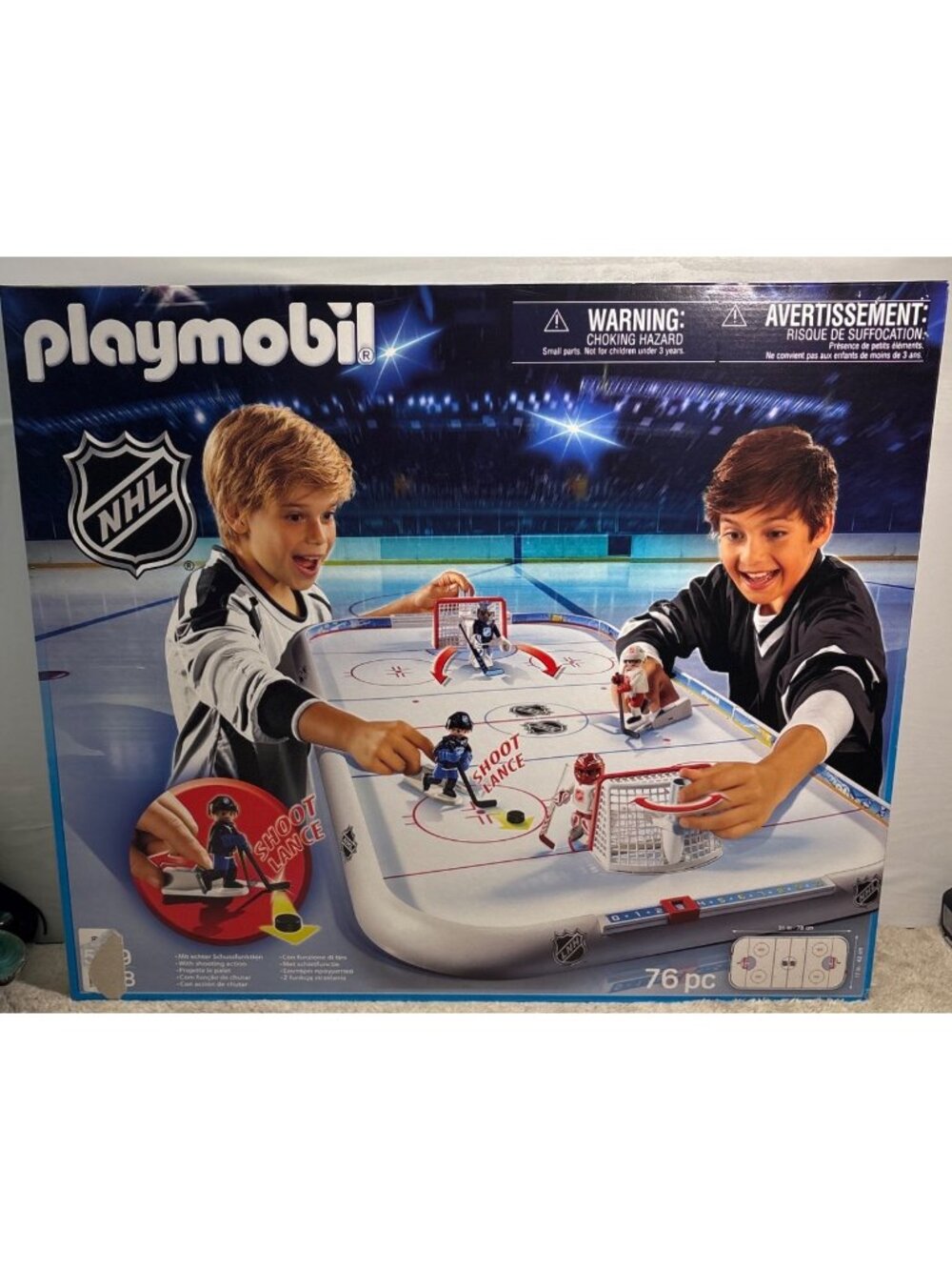 Playmobil NHL Hockey Arena Set # 5068 76 Pieces 4 Figures New